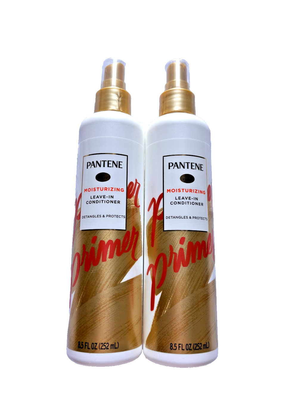 Pantene Primer Leave In Conditioner Moisturizing 8.5oz Lot of 2 New Detangler